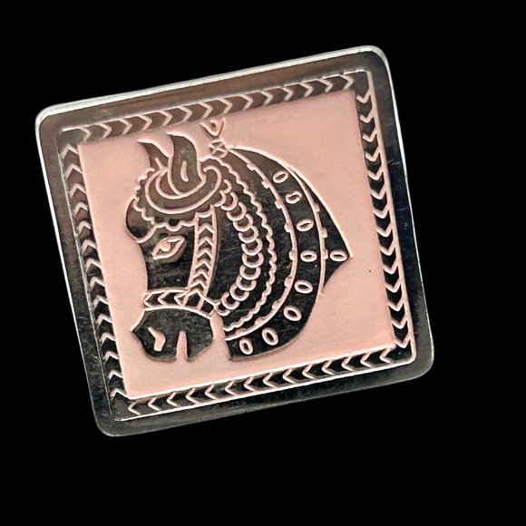 Vintage Swank Equestrian Horse Head Cuff Links - Picture 2 of 4